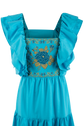 Margarita Mercantile Andrea Maxi Dress - Turquoise