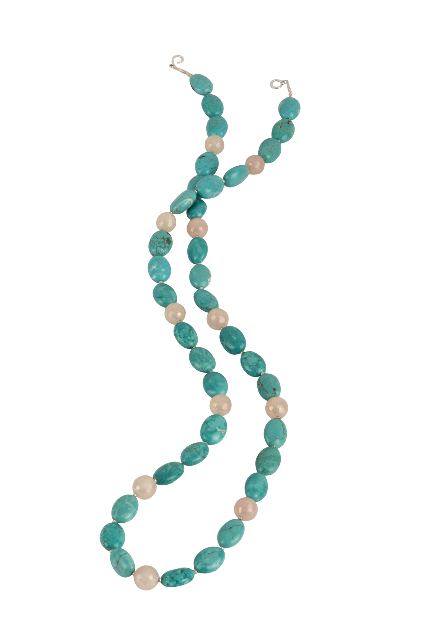 Ann Vlach Agate Turquoise Necklace