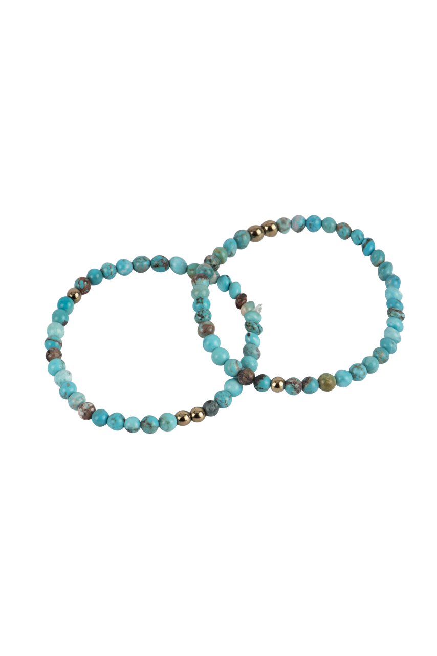 Ann Vlach Stretch Turquoise Bracelet Set