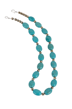 Ann Vlach Oval Turquoise Necklace