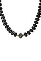 Ann Vlach Black Onyx Beaded Necklace
