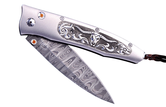 William Henry Gentac Longhorn Pocket Knife
