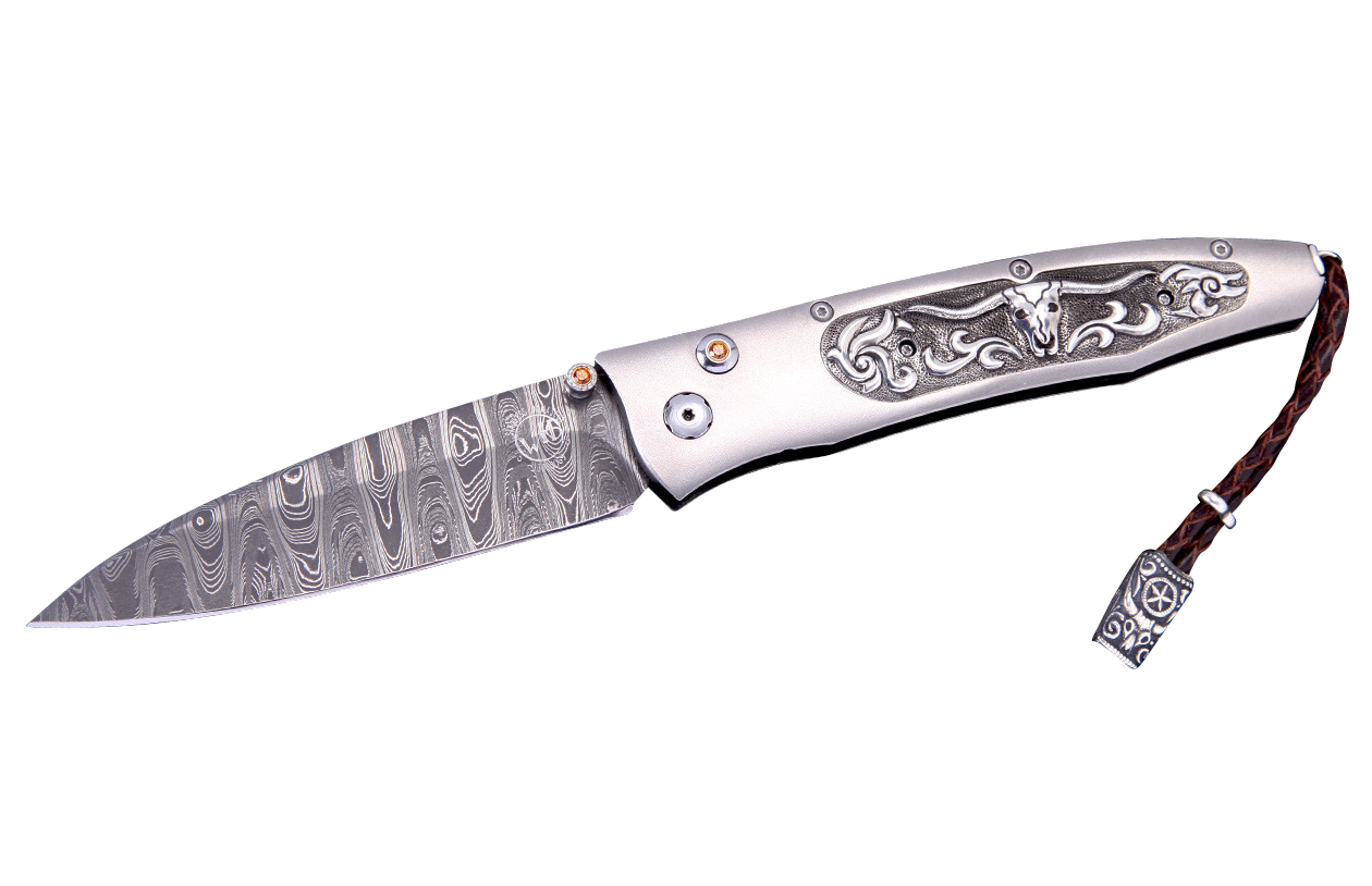 William Henry Gentac Longhorn Pocket Knife