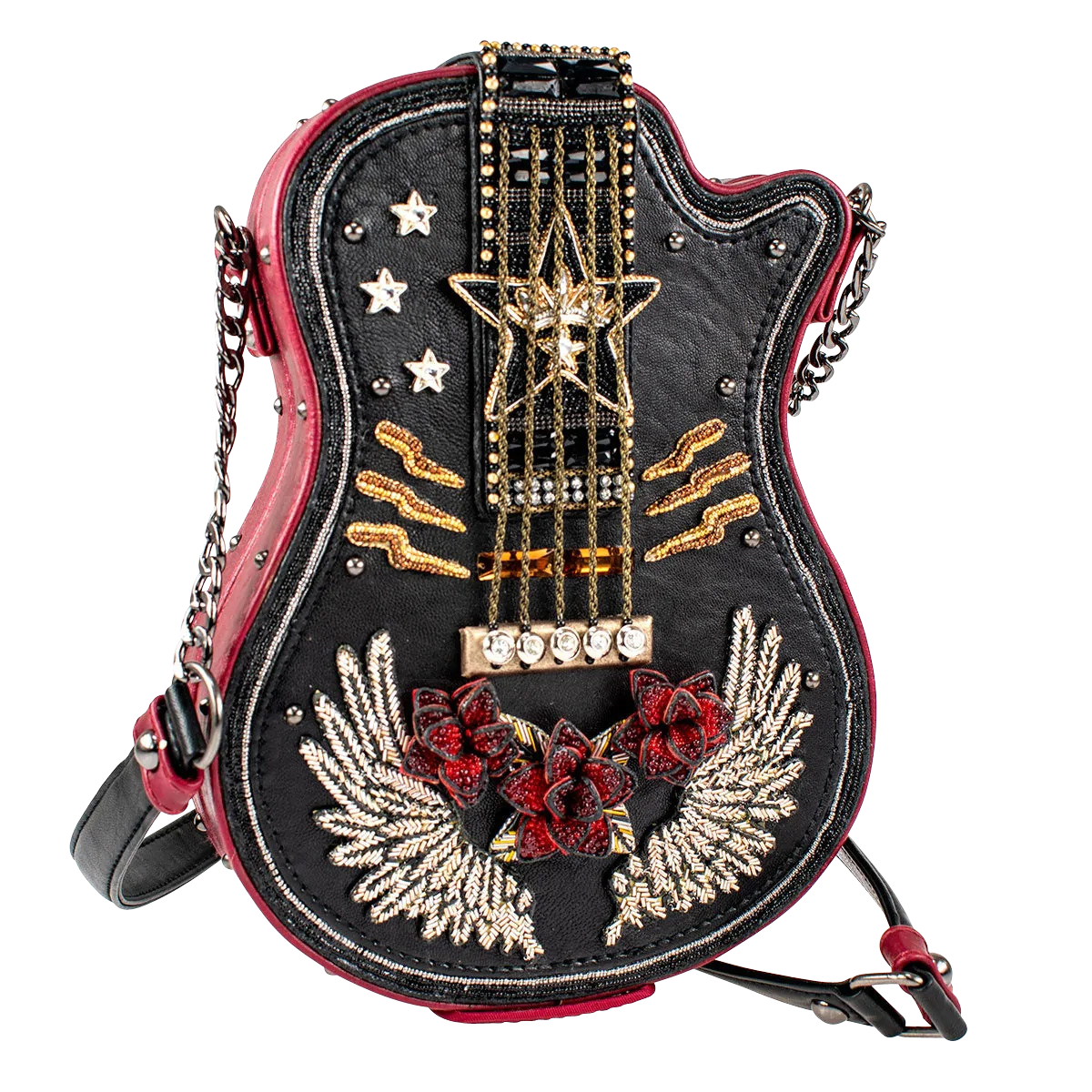 Mary Frances Guitar Western Crossbody Bag Pinto Ranch