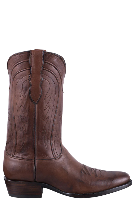 Black Jack Men's Exclusive Ranch Hand Cowboy Boots - Burnished Brown