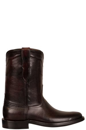 Black Jack Men's Brush Off Goat Roper Cowboy Boots - Black Cherry