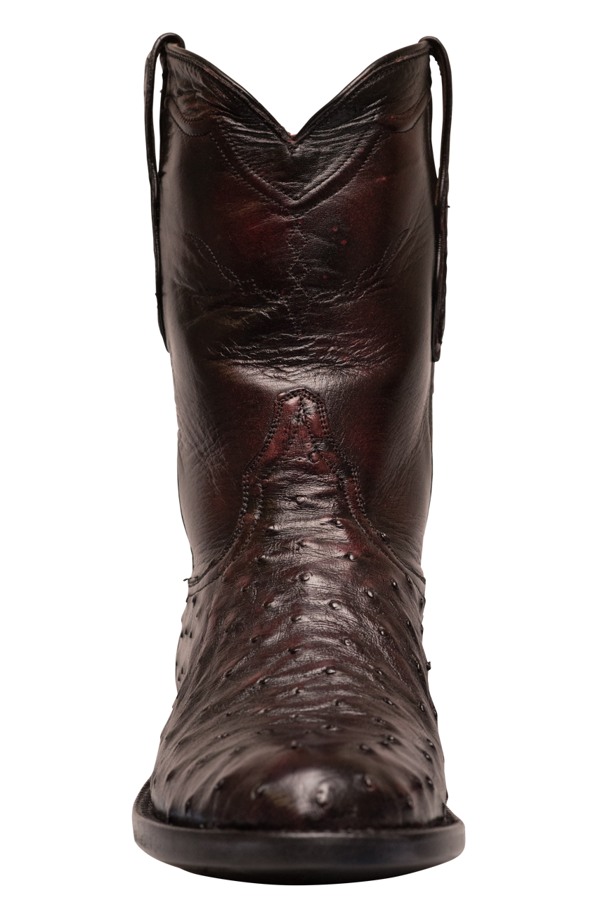 Black Jack Full Quill Ostrich Roper Boots