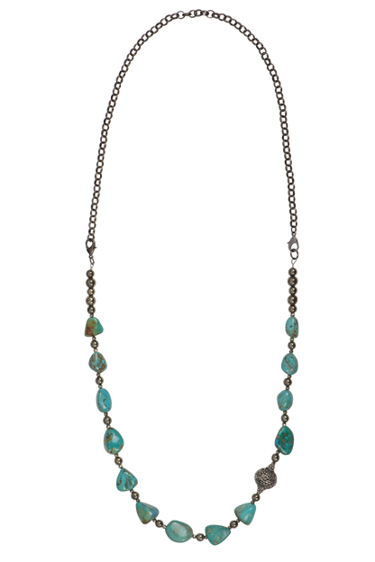 Breathe Deep Chunky Turquoise Necklace