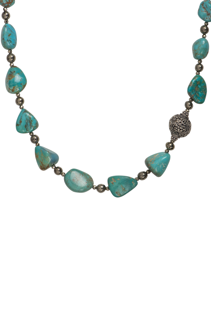 Breathe Deep Chunky Turquoise Necklace