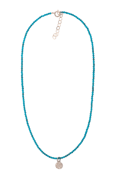 Brown Eyed Girl Dainty Turquoise Charm Necklace