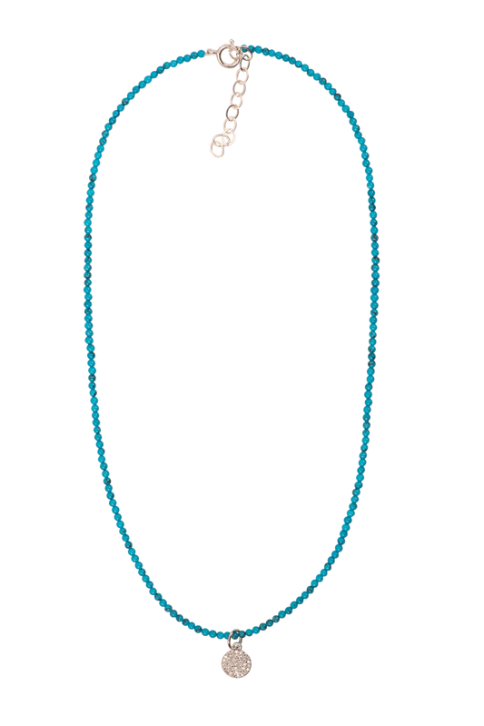 Brown Eyed Girl Dainty Turquoise Charm Necklace