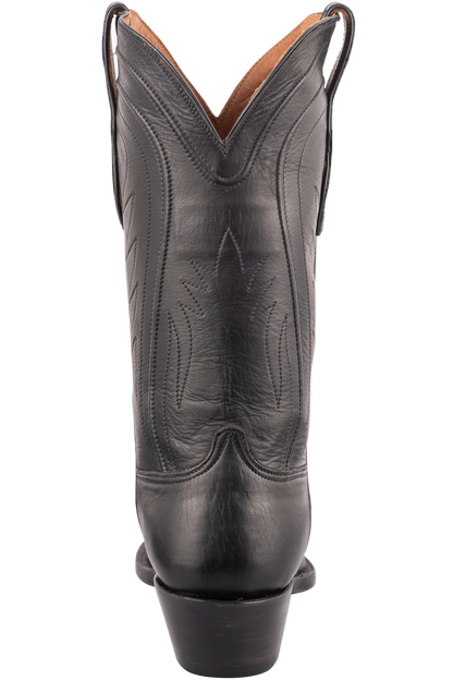 Black Jack Men s Exclusive Black Ranch Hand Leather Cowboy Boots