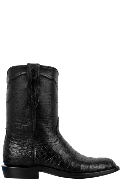 Black Jack Black Caiman Belly Roper Boots | Pinto Ranch Black Jack Black Caiman Belly Roper Boots | Pinto Ranch