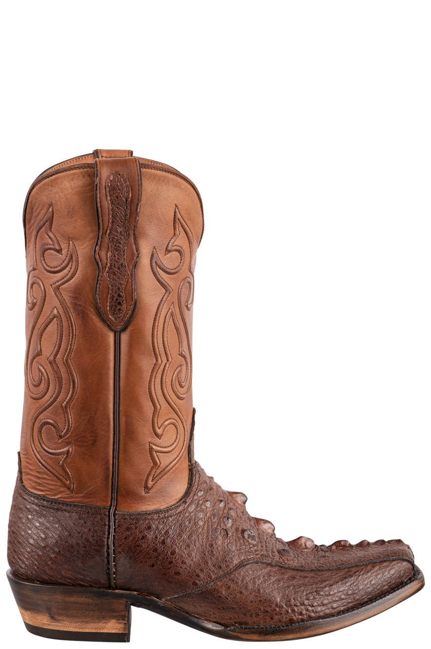 Black Jack Men's Exclusive Brown Snapping Turtle Cowboy Boots Pinto Ranch