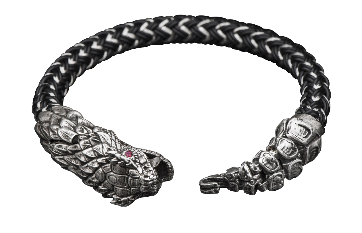 William Henry Full Circle Snake Bracelet