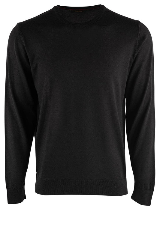 Garnet Men's Merino Wool Sweater - Black