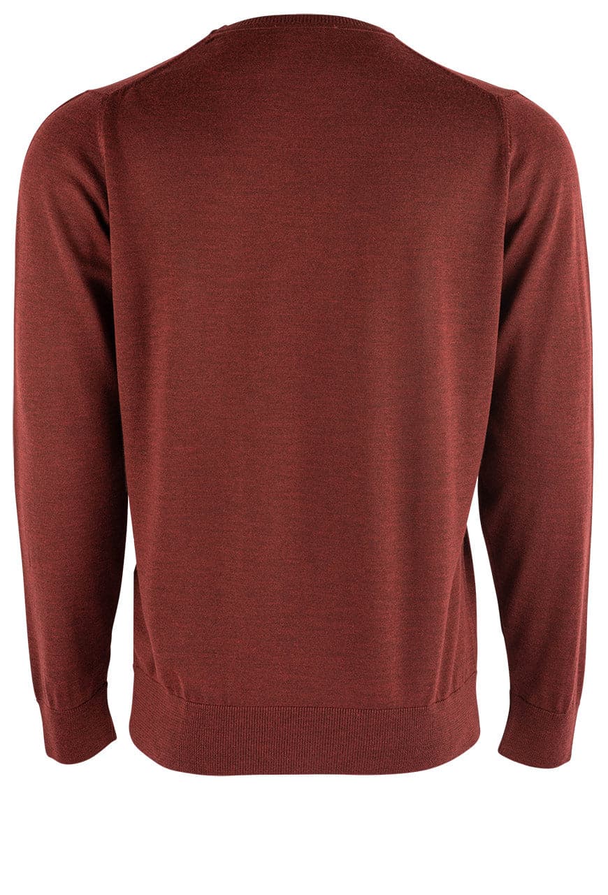 Garnet Men's Merino Wool Sweater- Burgundy