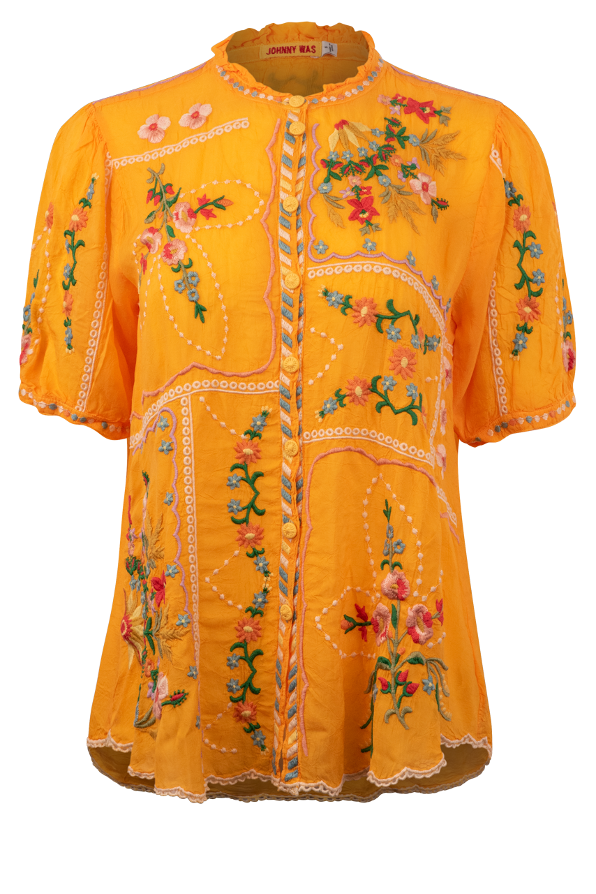 Johnny Was Western Mircea Blouse Pinto Ranch