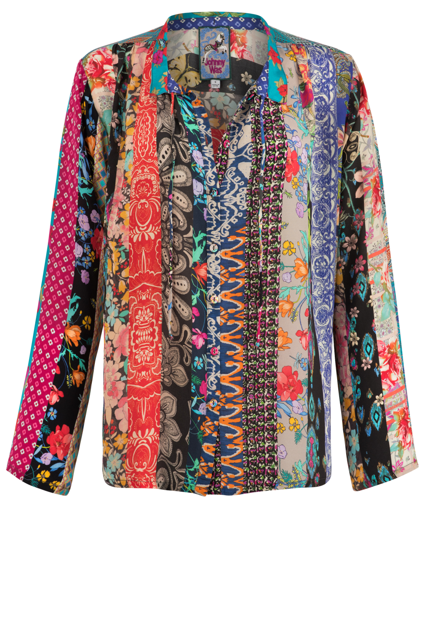 Johnny Was Sofia Button Up Western Top Pinto Ranch