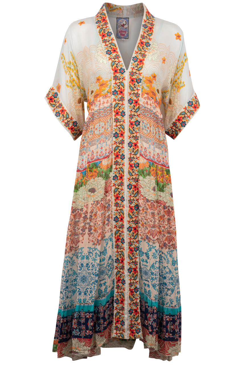 Johnny Was Printed Tyna Western Dress Pinto Ranch