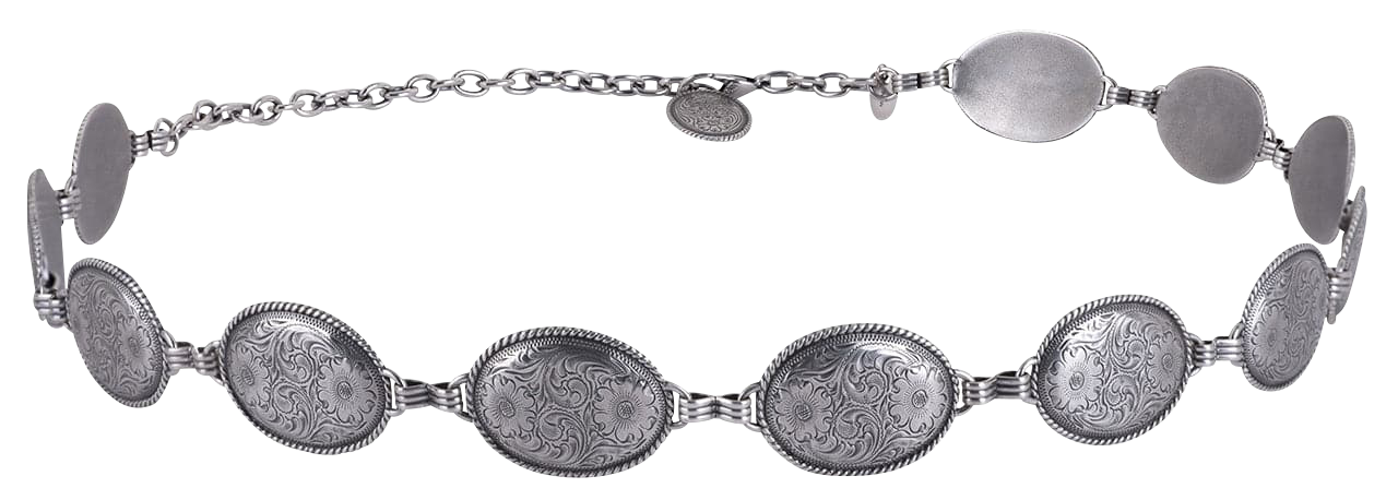 Tony Lama Western Silver Concho Belt | Pinto Ranch