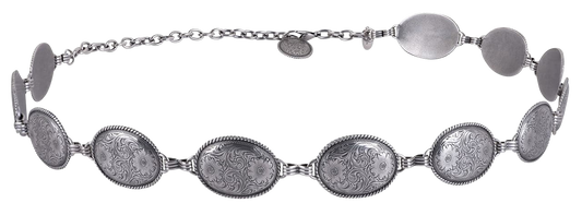 Tony Lama Western Silver Concho Belt