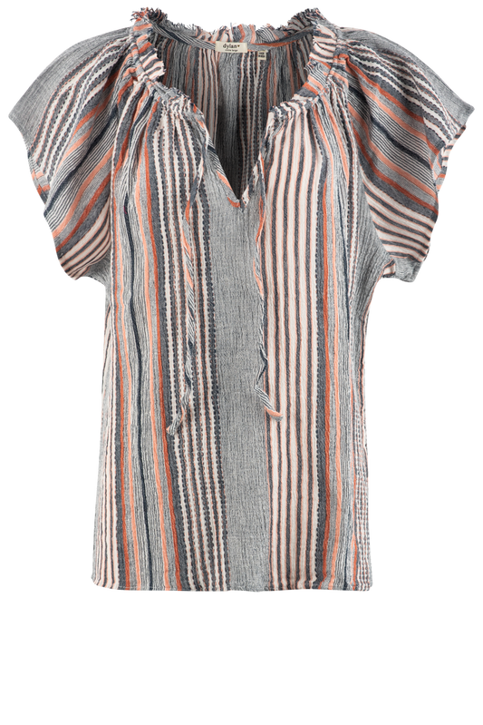 Dylan Arizona Stripe Cotton Blouse