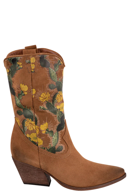 Golo Women's Leather Cactus Suede Cowgirl Boots