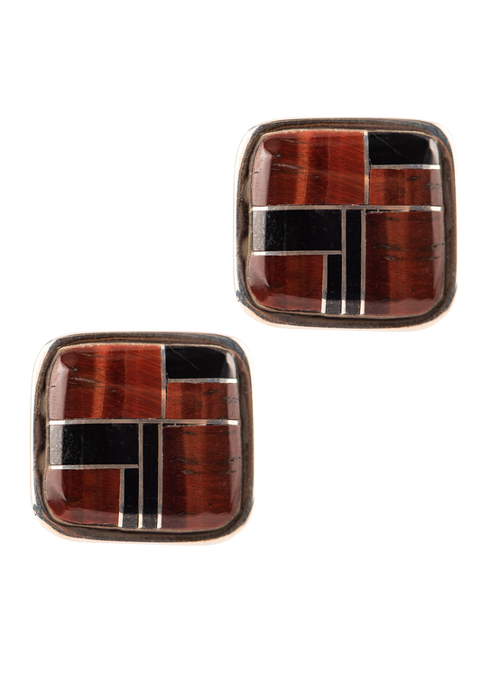 B. G. Mudd Onyx & Tiger Eye Cufflinks