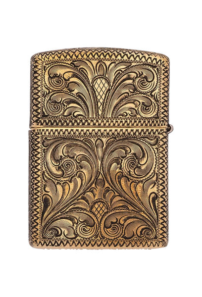 Silver King Brass Engraved Western Zippo Lighter | Pinto Ranch Silver King Brass Engraved Western Zippo Lighter | Pinto Ranch