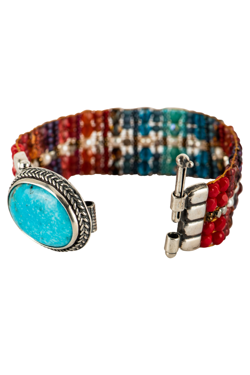 Peyote Bird Rainbow Bracelet