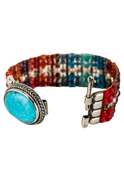 Peyote Bird Rainbow Bracelet
