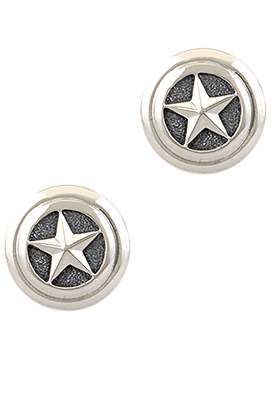 Greg Jensen Sterling Silver Star Cufflinks