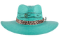 Charlie 1 Horse Straw Hat - Turqoise
