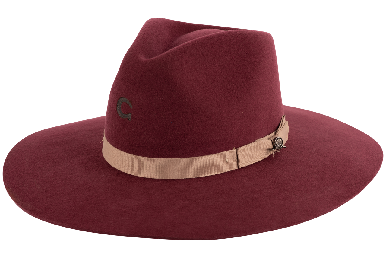 Charlie 1 Horse Highway Hat - Burgundy