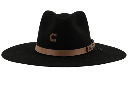 Charlie 1 Horse Tepee Hat - Black