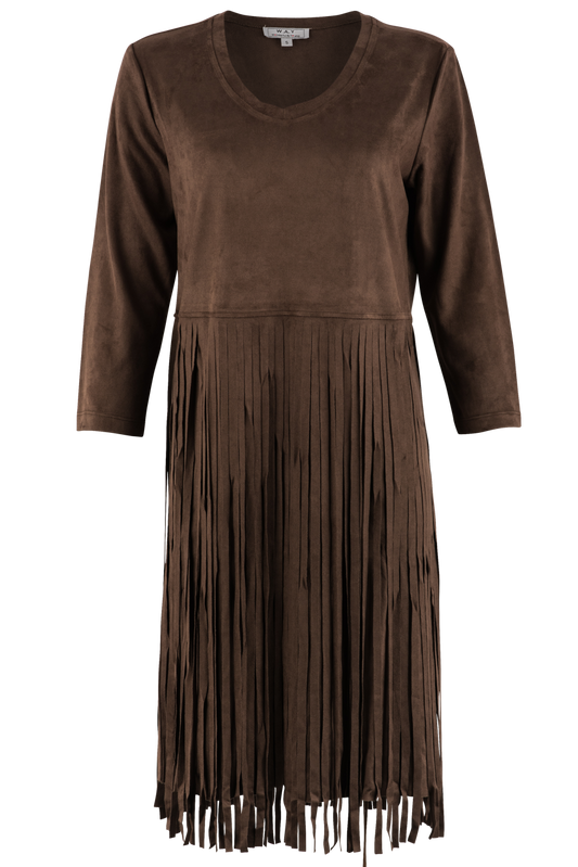 W.A.Y. Faux Suede Fringe Dress