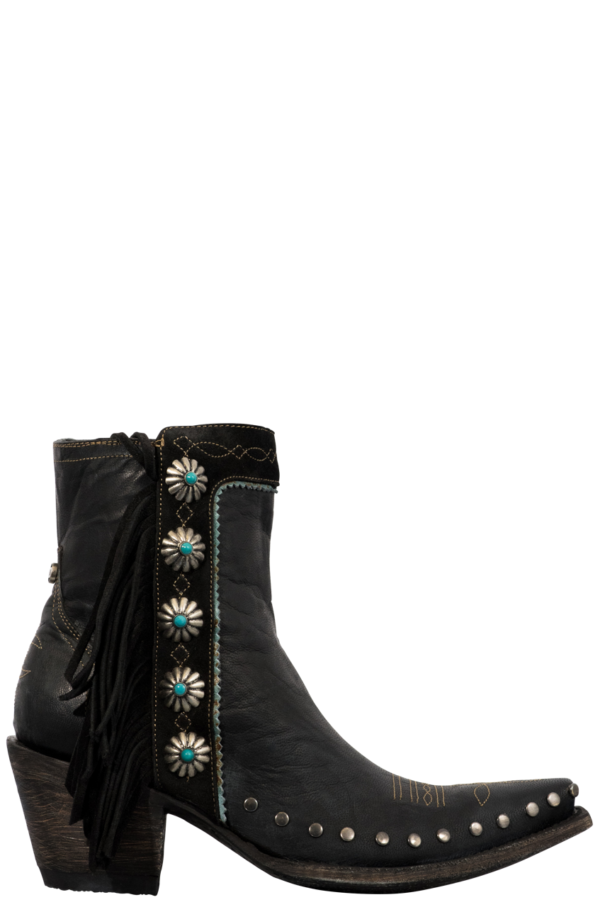 Double D Ranch by Old Gringo Women's Apache Boots - Black