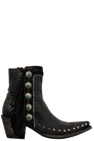 Double D Ranch by Old Gringo Women's Apache Cowgirl Boots - Black