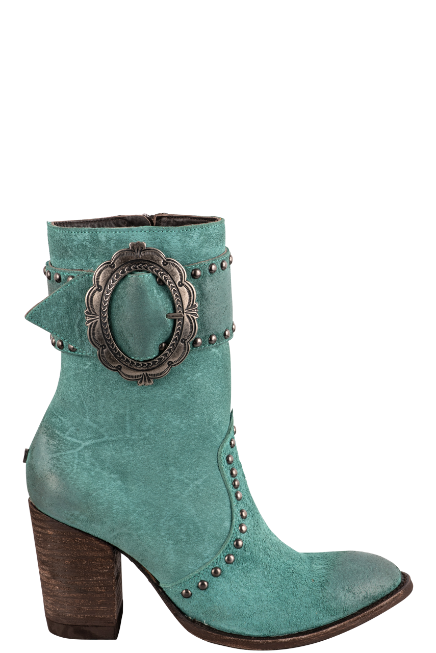 Double D Ranch by Old Gringo Women's Leather Segovia Boots - Turquoise