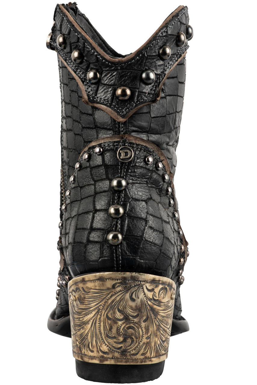 Pinto Ranch Booths Double D Ranch by Old Gringo Women's Black El Jefe Boots | Pinto Ranch