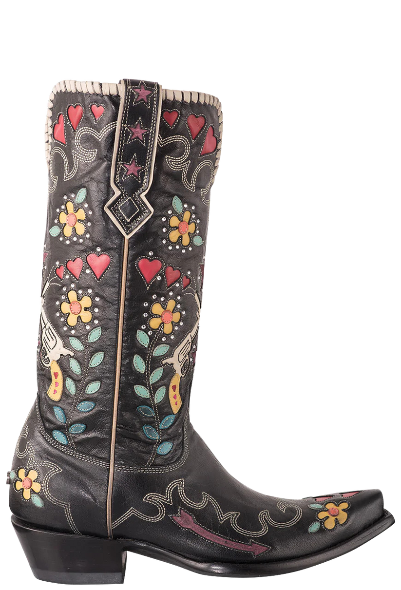 Double D Ranch By Old Gringo Womens Goat Bandit Cowgirl Boots Pinto Ranch