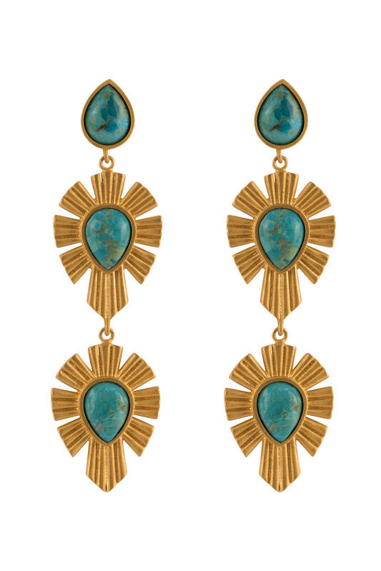 Christina Greene Royal Radiance Turquoise Earrings