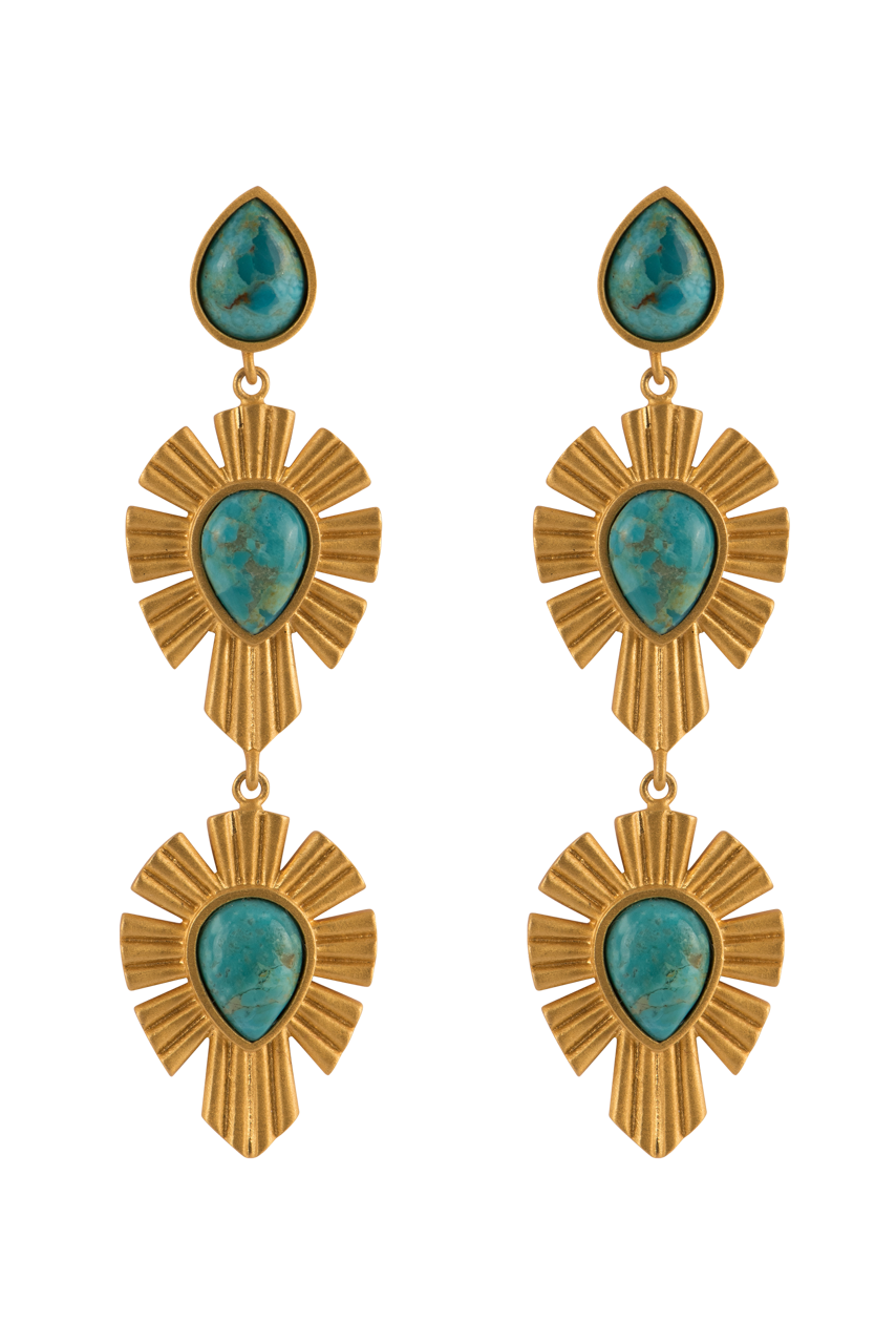 Christina Greene Royal Radiance Turquoise Earrings