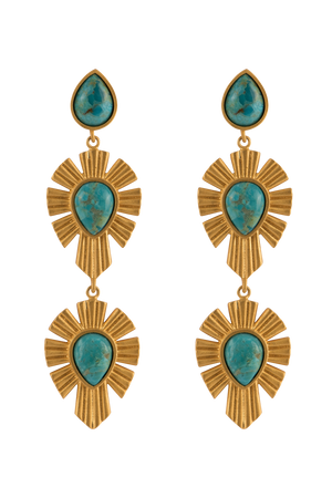 Christina Greene Royal Radiance Turquoise Earrings