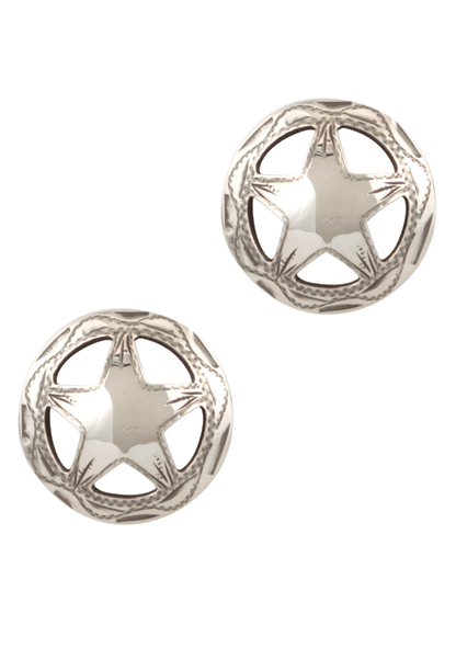 Pinto Ranch Engraved Dime Star Cufflinks