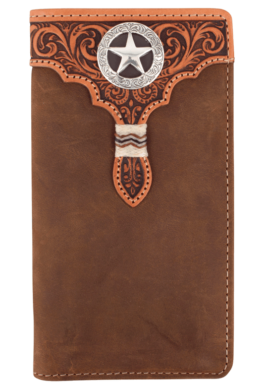 Justin Brown Lone Star Checkbook Wallet