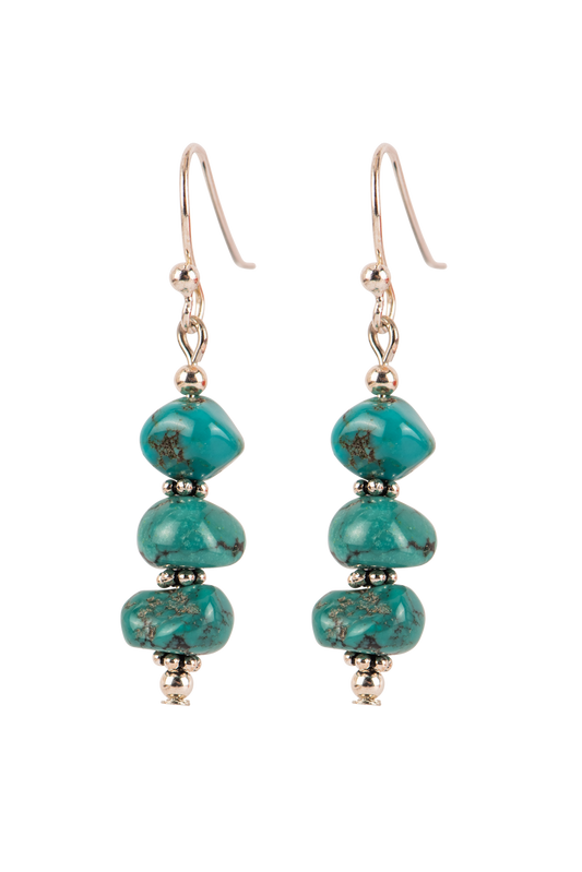 Paige Wallace Turquoise Pebble Earrings