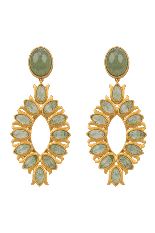 Christina Greene Water Lily Drop Earrings