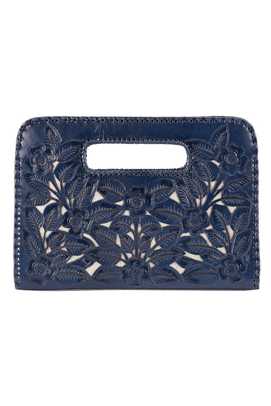 Hide and Chic Emila Tooled Clutch